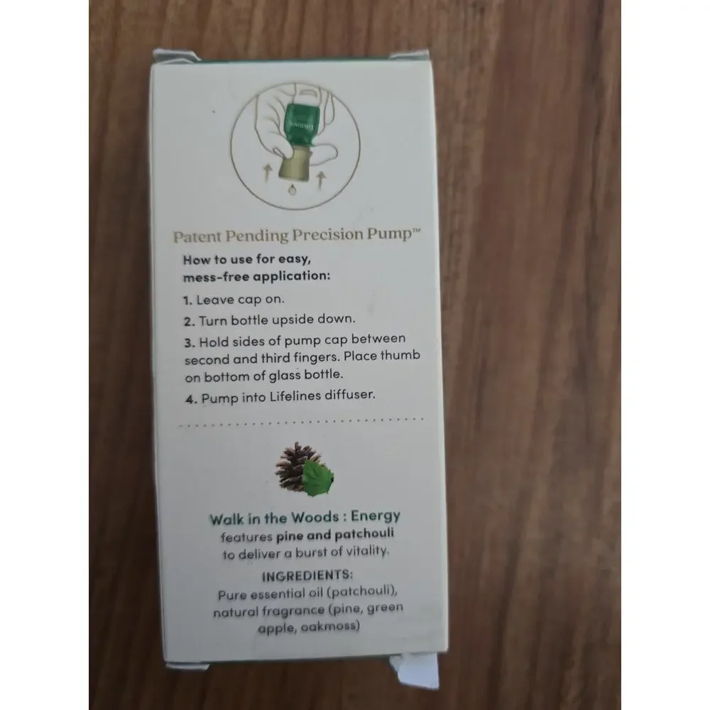Lifelines Essential Oil Blend ENERGY Walk In The Woods .25 oz New